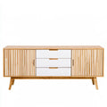 Credenza dal design essenziale, marrone, per la casa